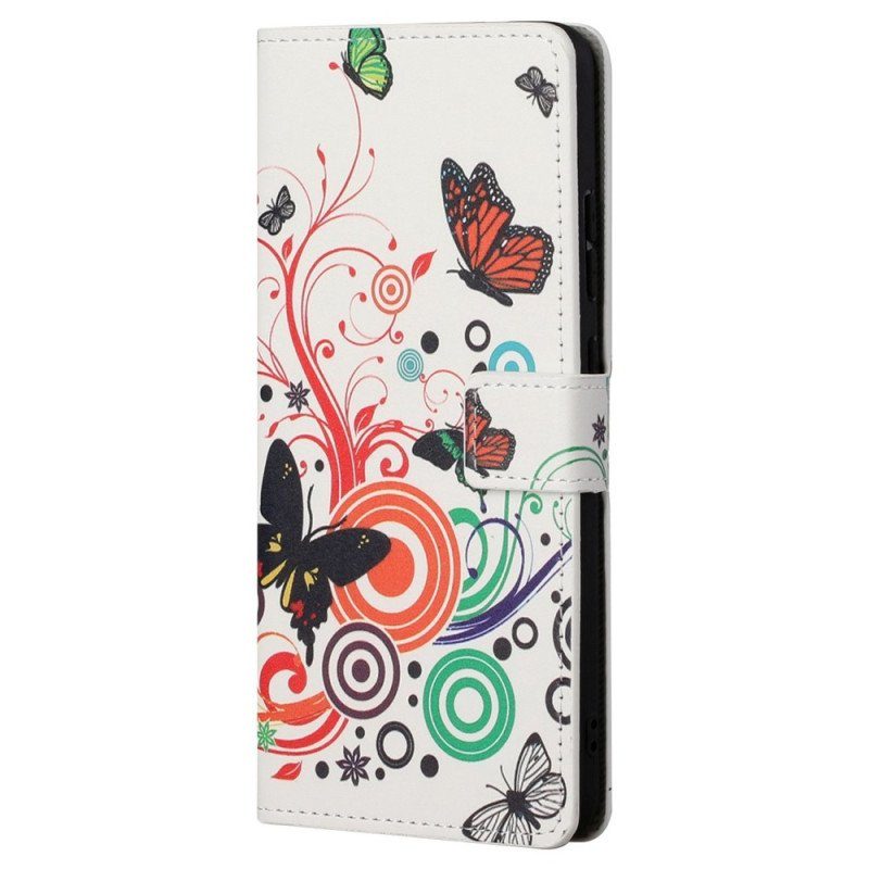 Folio-fodral Samsung Galaxy S23 Plus 5G Underbara Fjärilar