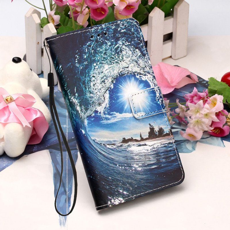Folio-fodral Samsung Galaxy S23 Ultra 5G Älskar Vågen