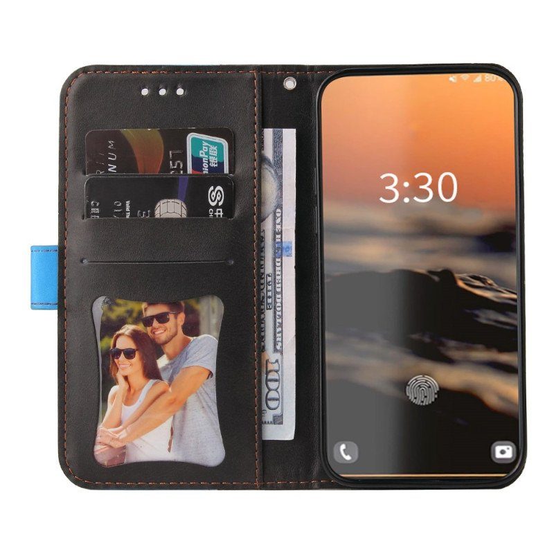 Folio-fodral Samsung Galaxy S23 Ultra 5G Två Tonig