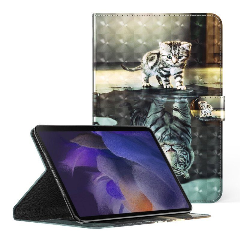 Folio-fodral Samsung Galaxy Tab A8 (2021) Light Spot Cat's Dream