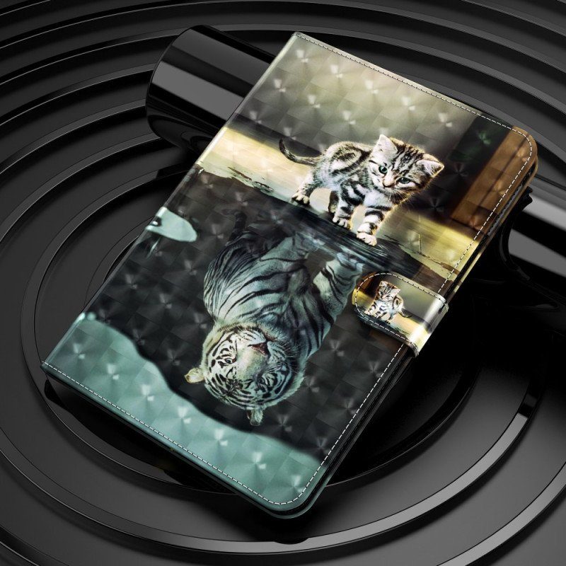 Folio-fodral Samsung Galaxy Tab A8 (2021) Light Spot Cat's Dream