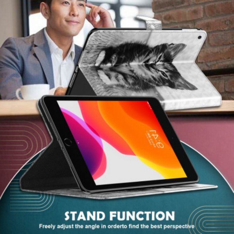 Folio-fodral Samsung Galaxy Tab S8 / Tab S7 Kattunge I Konstläder