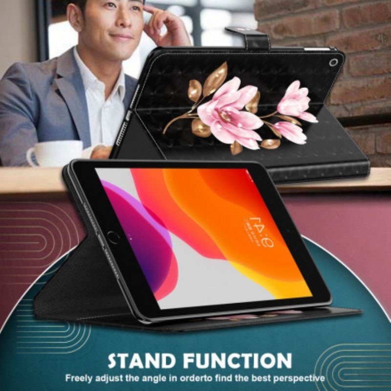Folio-fodral Samsung Galaxy Tab S8 / Tab S7 Trädblommor I Konstläder