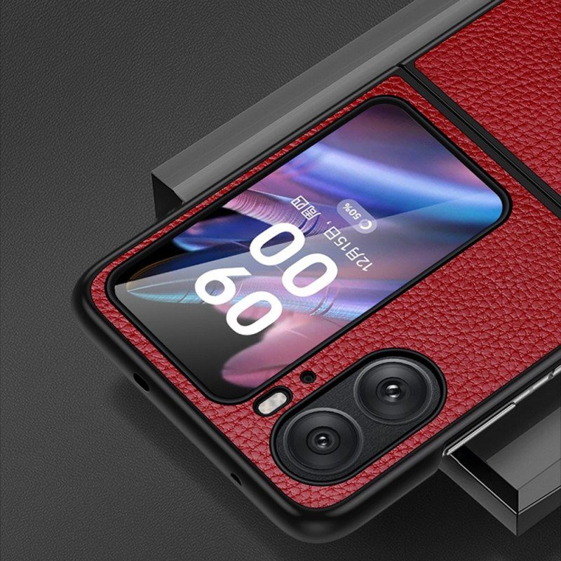 Folio-fodral Skal Oppo Find N2 Flip Läderfodral Läder