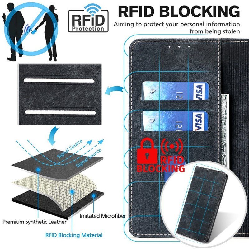 Folio-fodral Vivo Y35 Läderfodral Rfid