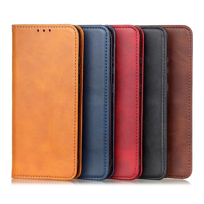 Folio-fodral Xiaomi 12 / 12X Läderfodral Elegance Split Läder