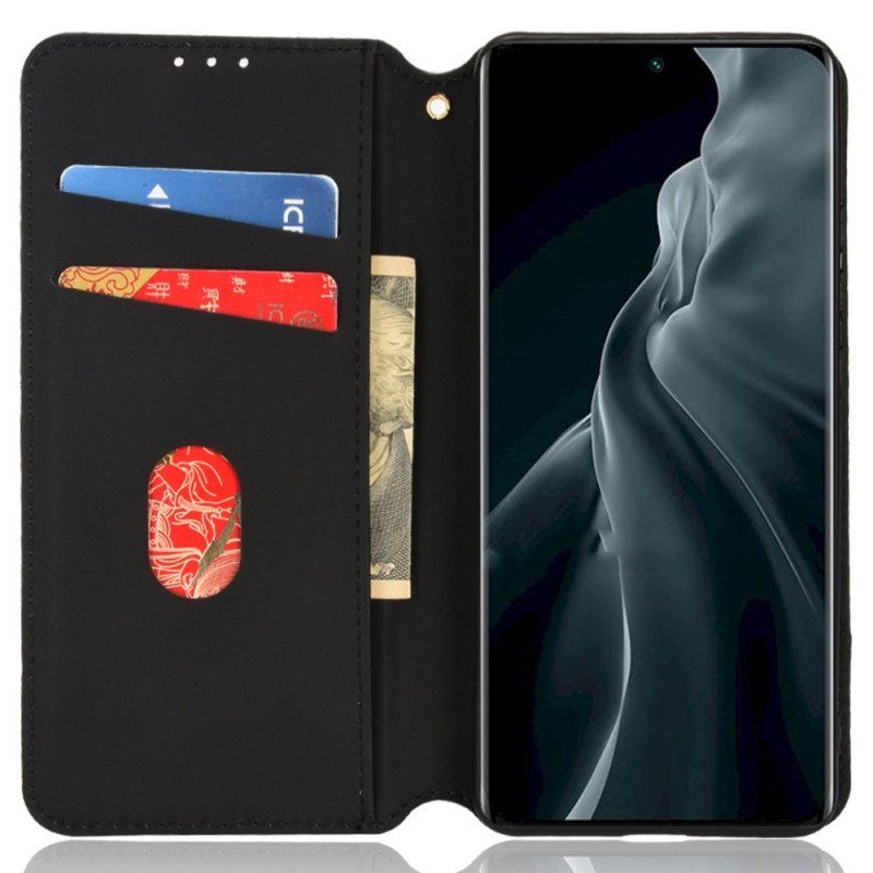 Folio-fodral Xiaomi 12 Lite Läderfodral 3d-struktur