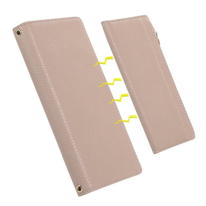 Folio-fodral Xiaomi 12 Lite Plånboksfodral Löstagbar Plånbok Och Band