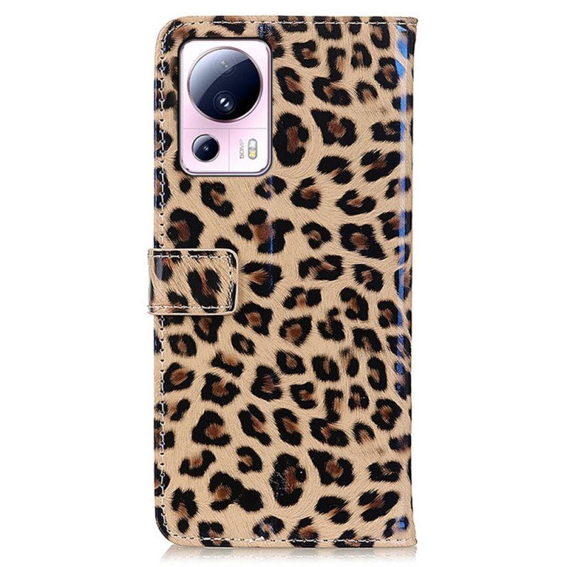 Folio-fodral Xiaomi 13 Lite Leopard