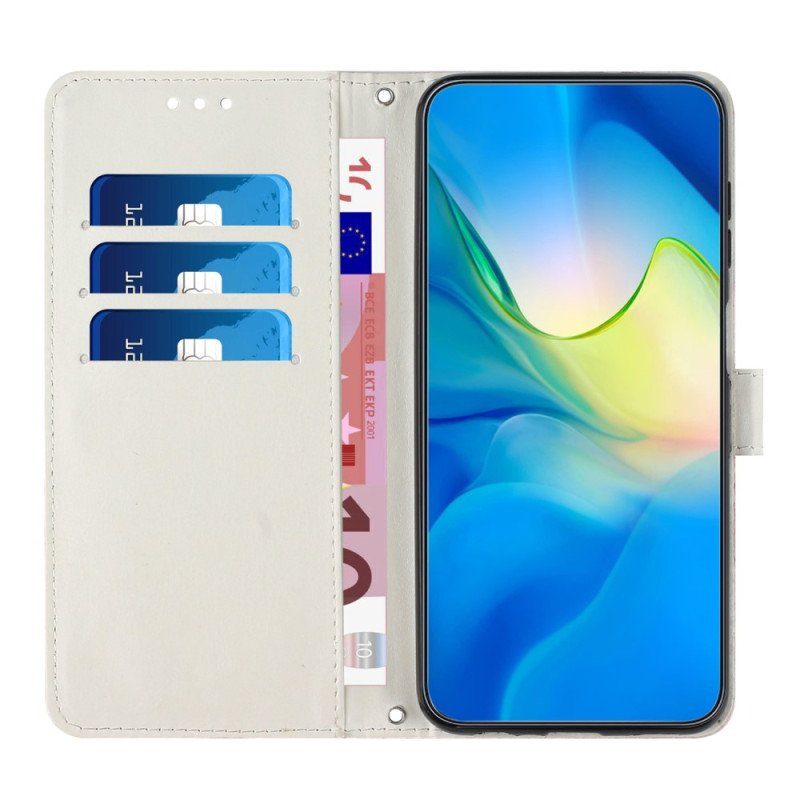 Folio-fodral Xiaomi 13 Pro Med Kedjar Strip Marmor