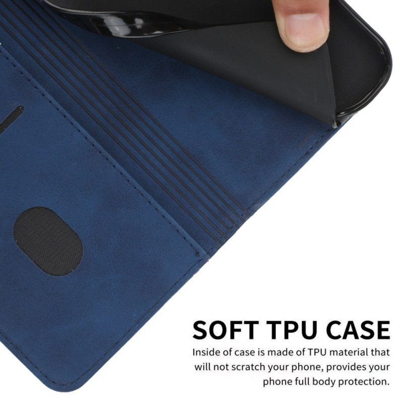Folio-fodral Xiaomi Redmi A1 Läderfodral Cubic Style Skin-touch