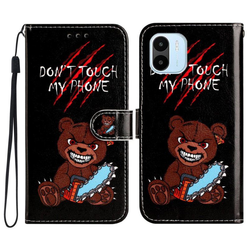 Folio-fodral Xiaomi Redmi A1 Med Kedjar Furious Thong Bear