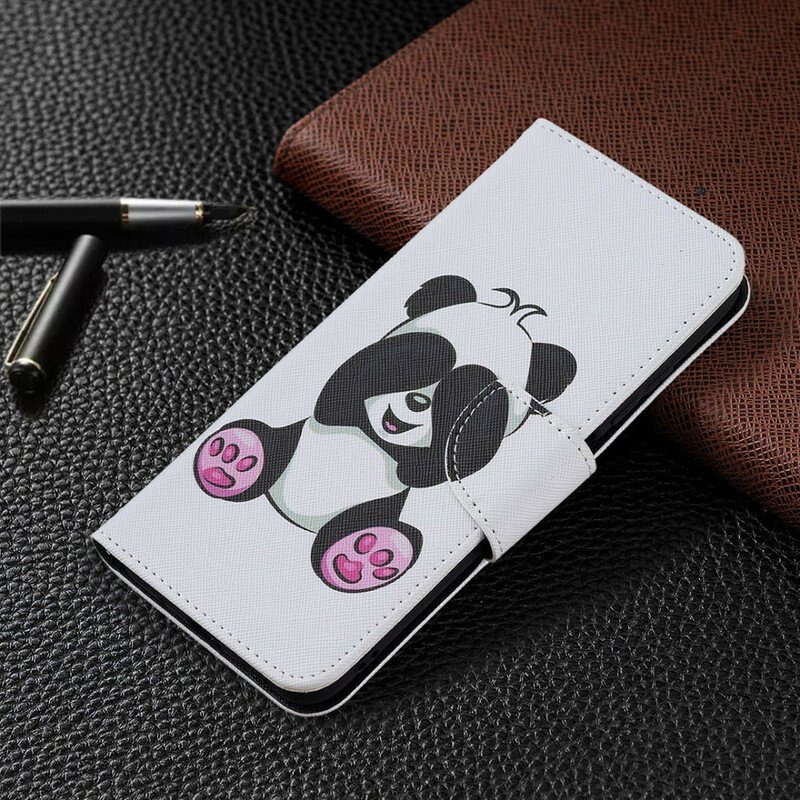 Folio-fodral Xiaomi Redmi Note 10 5G Panda Kul