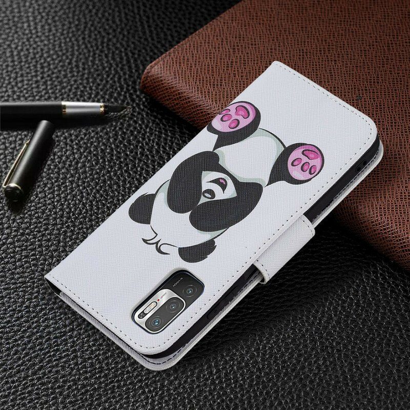 Folio-fodral Xiaomi Redmi Note 10 5G Panda Kul