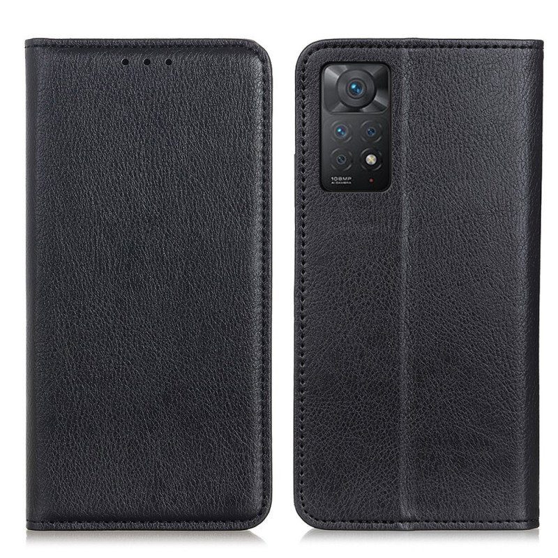 Folio-fodral Xiaomi Redmi Note 11 Pro / 11 Pro 5G Läderfodral Litchi Split Läder