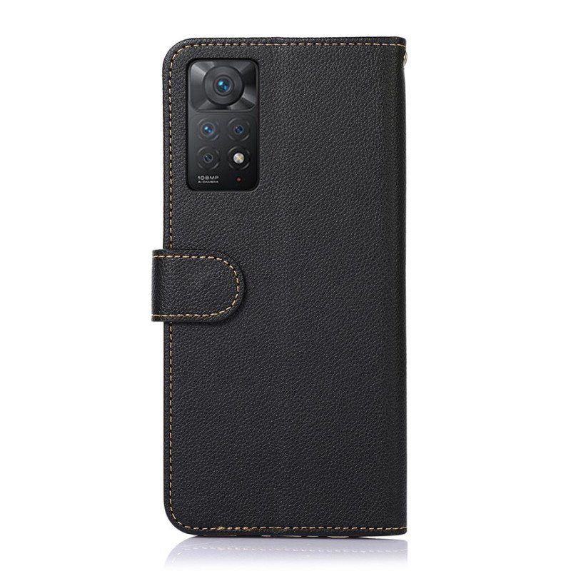 Folio-fodral Xiaomi Redmi Note 11 Pro / 11 Pro 5G Lychee Style Rfid Khazneh