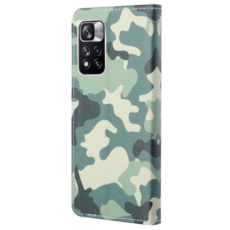 Folio-fodral Xiaomi Redmi Note 11 Pro / 11 Pro 5G Militärt Kamouflage