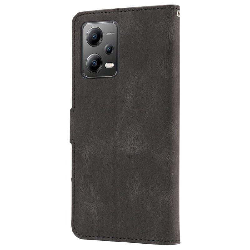 Folio-fodral Xiaomi Redmi Note 12 5G Med Kedjar Retro Strappy