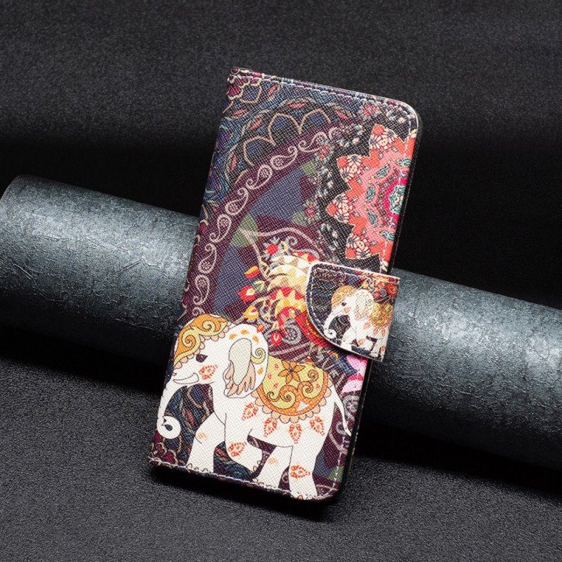 Folio-fodral Xiaomi Redmi Note 12 5G Tribal Elefant