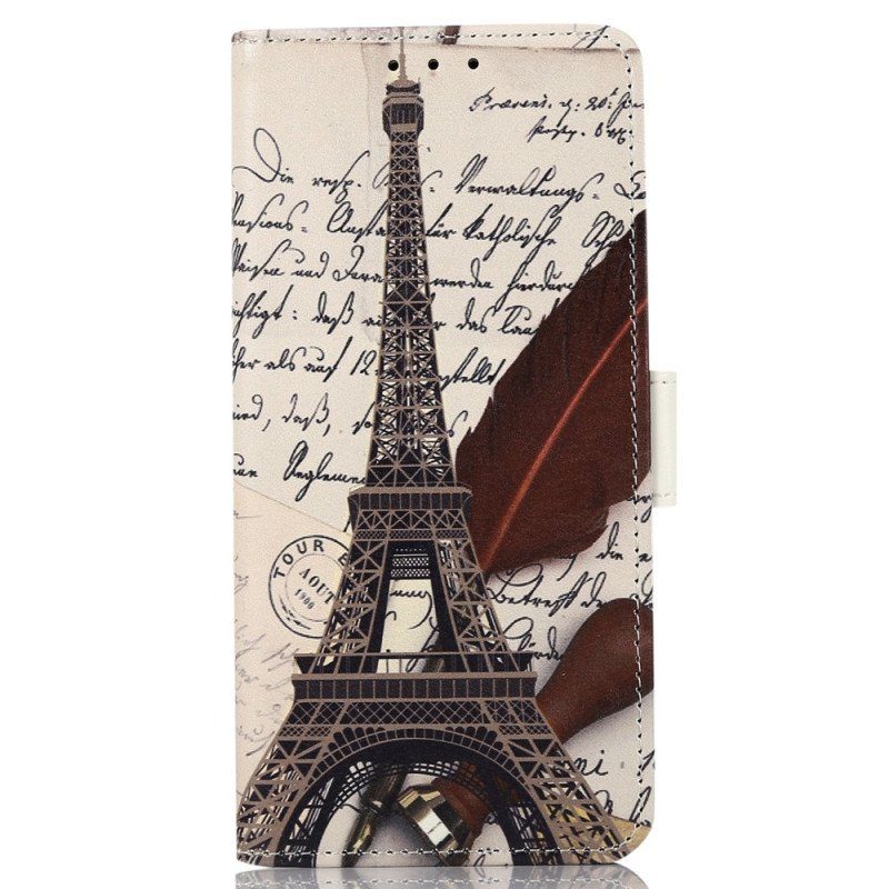 Läderfodral OnePlus 11 5G Poetens Eiffeltorn