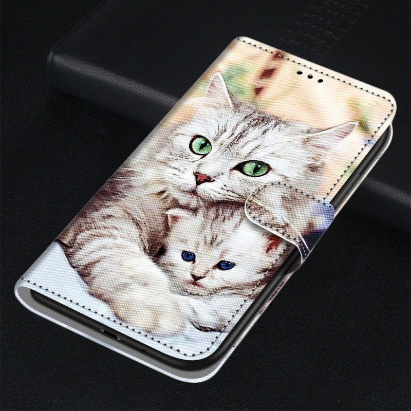 Läderfodral Xiaomi 13 Kattfamilj