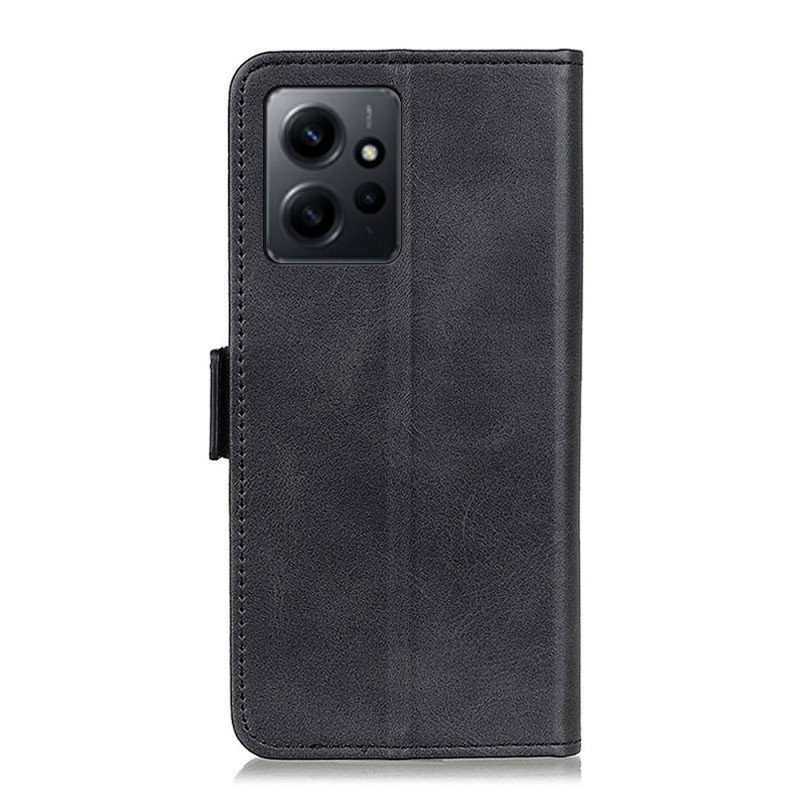 Läderfodral Xiaomi Redmi Note 12 4G Dubbellås