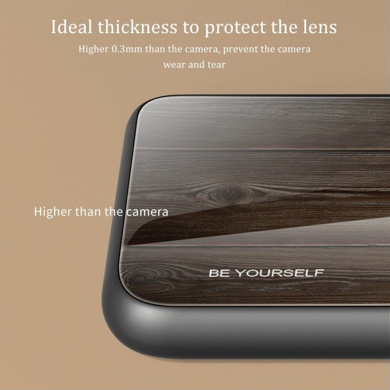 Mobilskal Huawei Mate 50 Pro Trädesign Härdat Glas