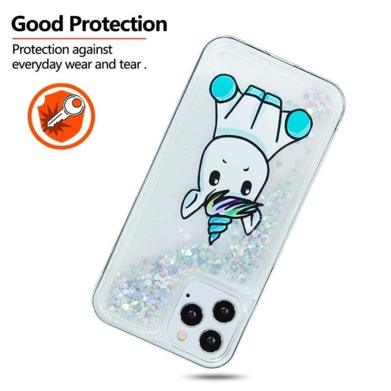 Mobilskal iPhone 15 Pro Max Unicorn Glitter