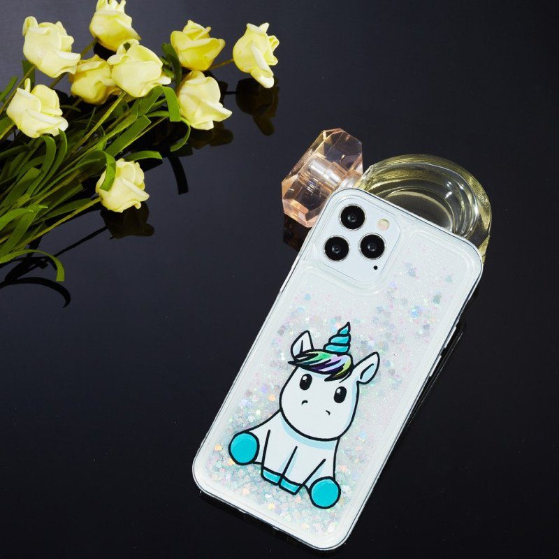 Mobilskal iPhone 15 Pro Max Unicorn Glitter