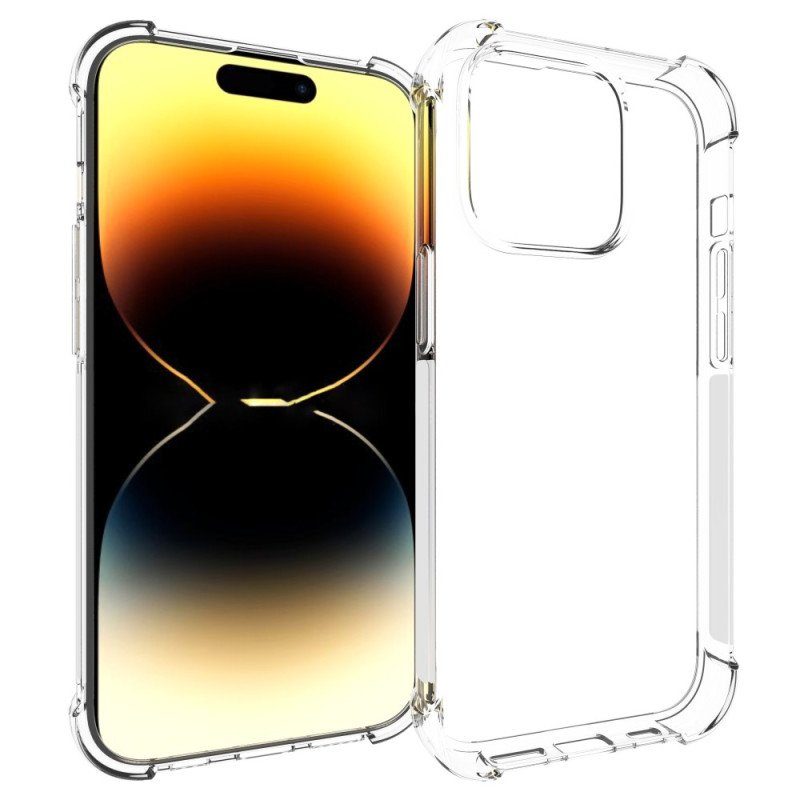 Mobilskal iPhone 15 Pro Transparent Med Förstärkta Hörn