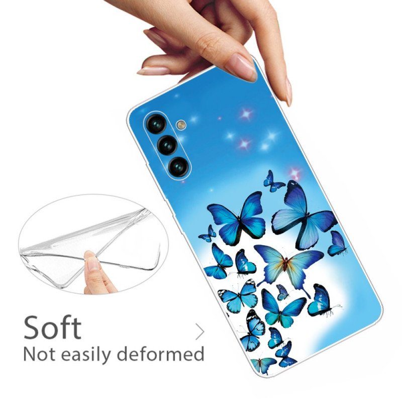 Mobilskal Samsung Galaxy A13 5G / A04s Fjärilar Fjärilar