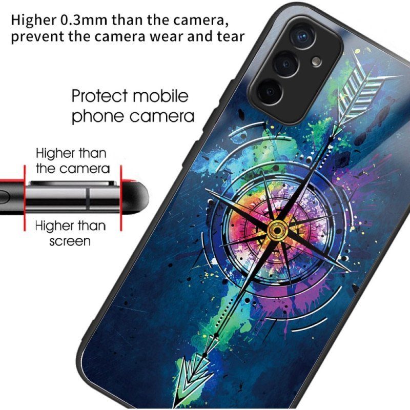 Mobilskal Samsung Galaxy M13 Pil I Härdat Glas