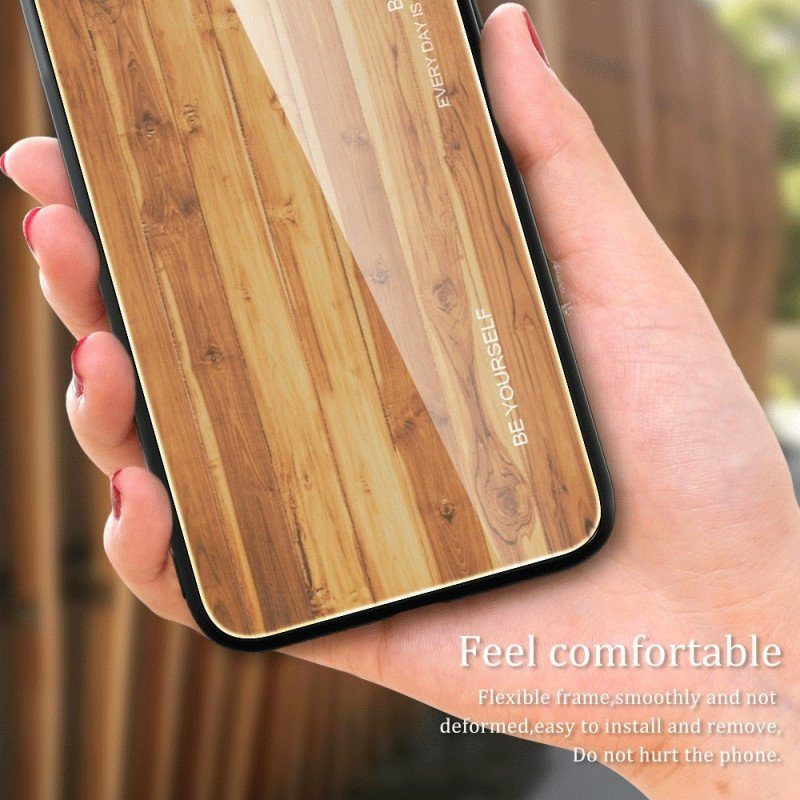 Mobilskal Samsung Galaxy S23 5G Trädesign Härdat Glas