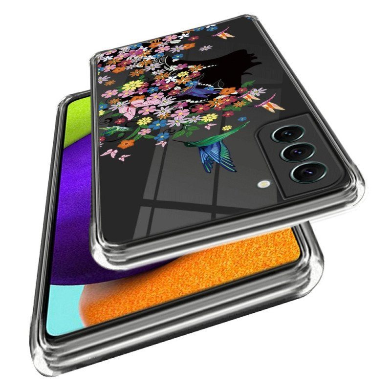 Mobilskal Samsung Galaxy S23 5G Transparent Blomhuvud