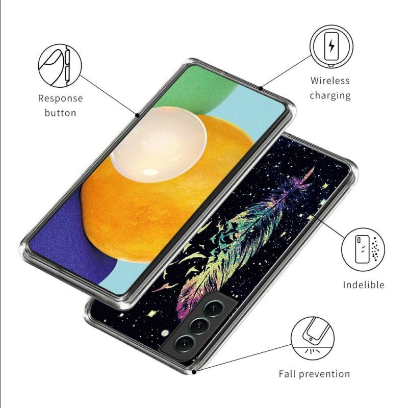 Mobilskal Samsung Galaxy S23 Plus 5G Genomskinlig Fjäder