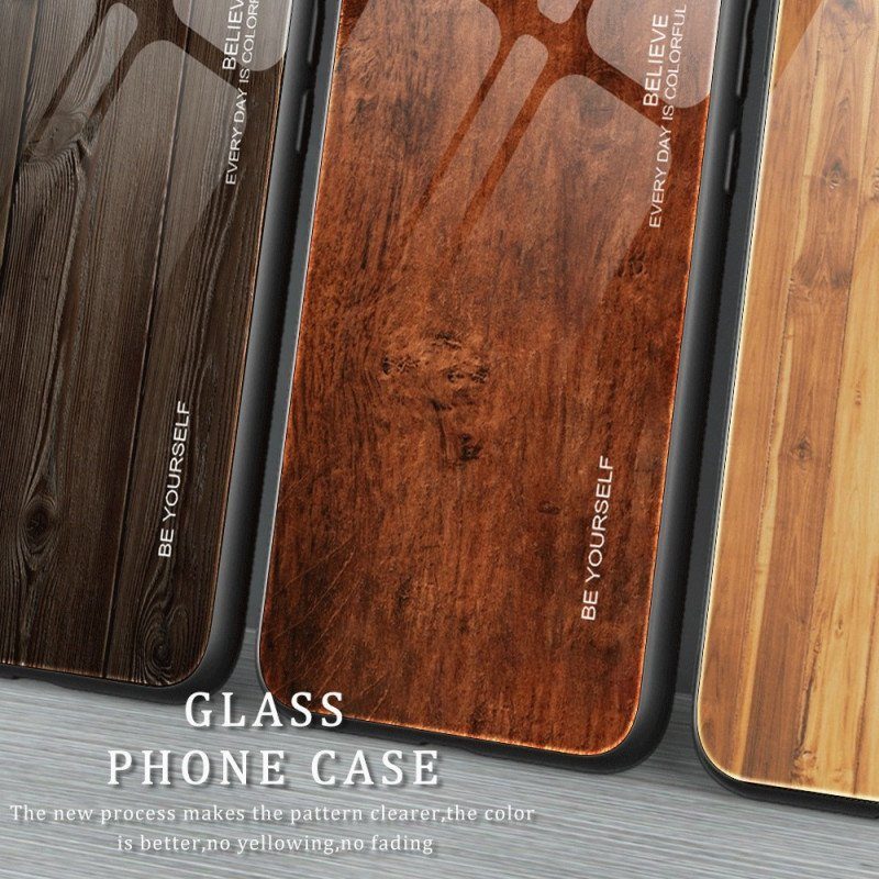 Mobilskal Samsung Galaxy S23 Plus 5G Trädesign Härdat Glas