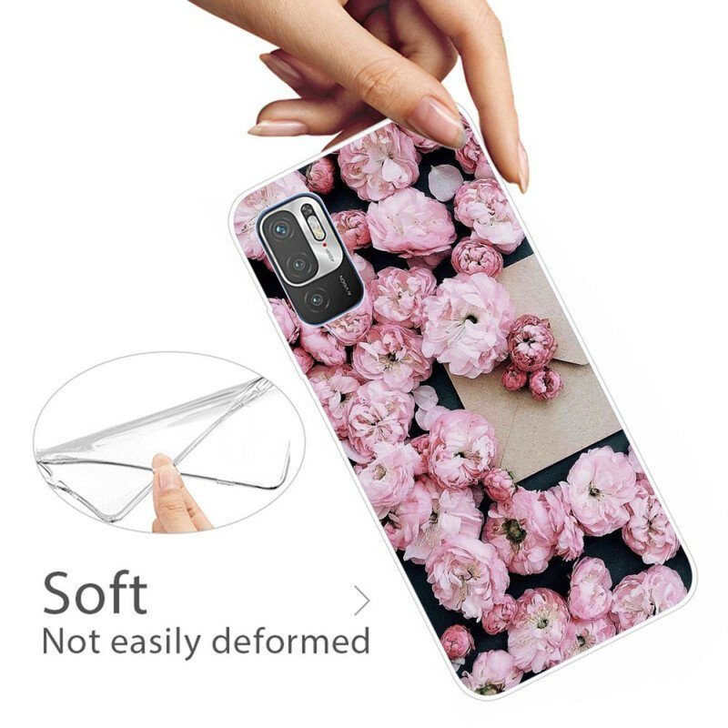 Mobilskal Xiaomi Redmi Note 10 5G Intensiva Blommor