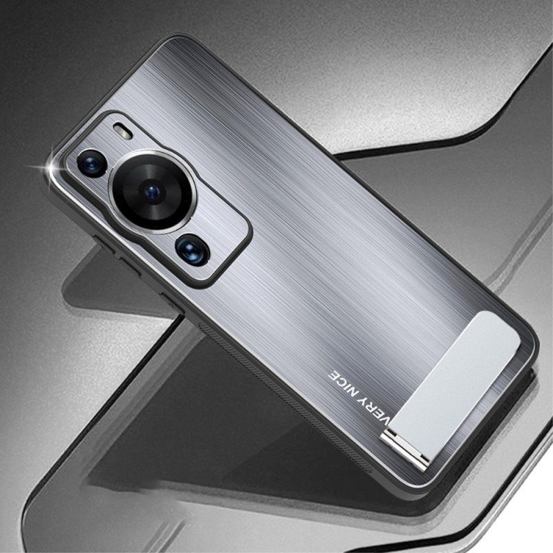 Skal Huawei P60 Pro Borstad Aluminium Med Stöd