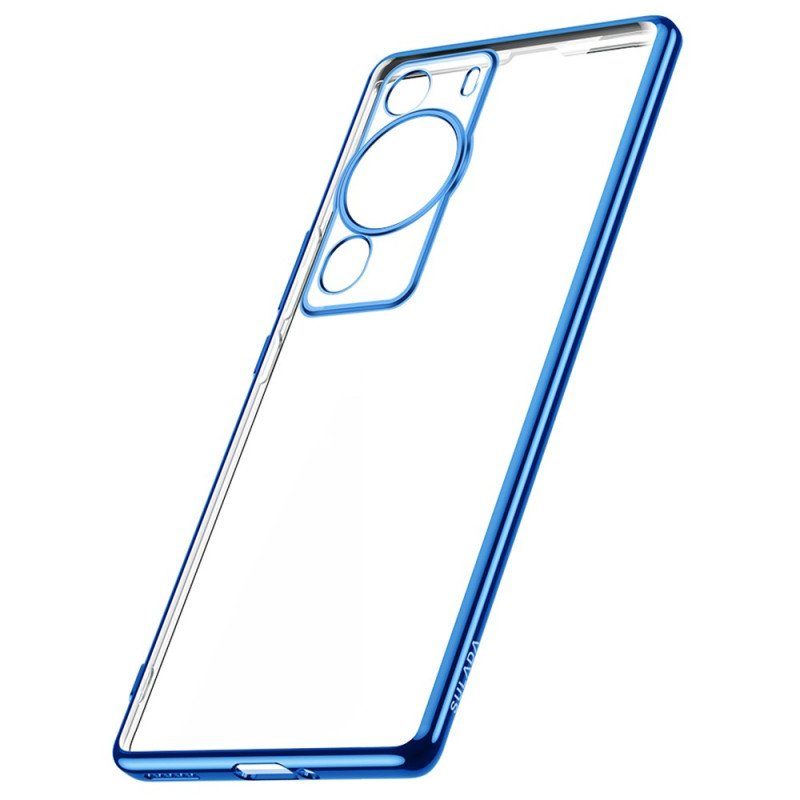 Skal Huawei P60 Pro Transparent Metal Style Kanter Sulada