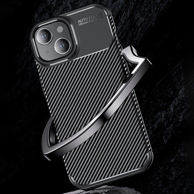 Skal iPhone 15 Plus Carbon Texture Fiber