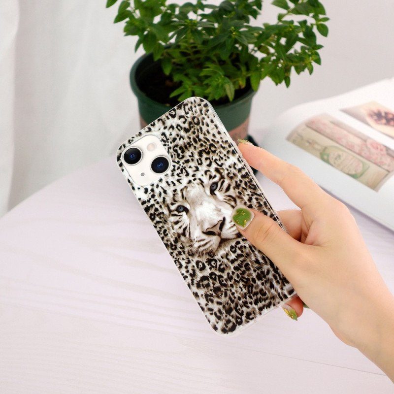 Skal iPhone 15 Plus Fluorescerande Leopard