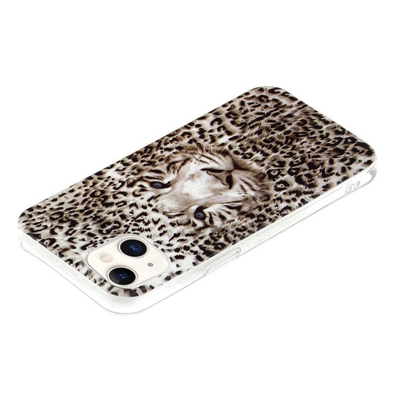 Skal iPhone 15 Plus Fluorescerande Leopard