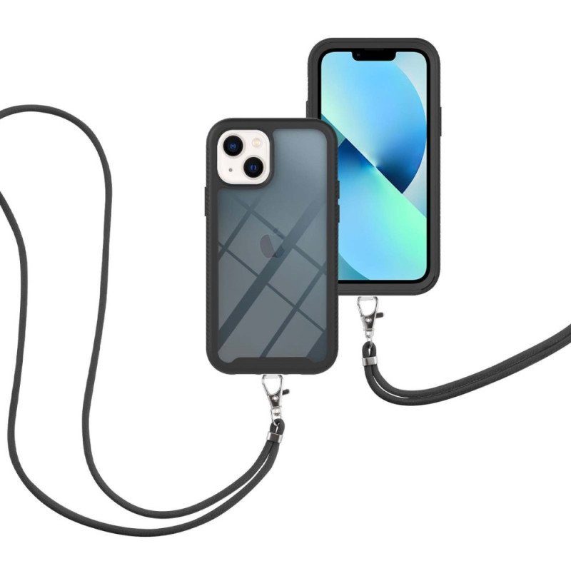 Skal iPhone 15 Plus Med Snodd Transparent Sladd