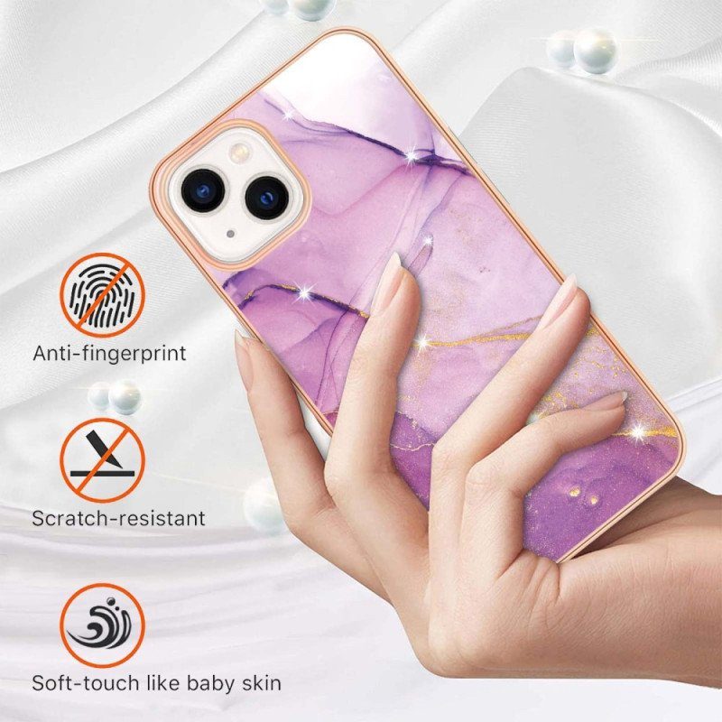 Skal iPhone 15 Plus Snygg Marmor
