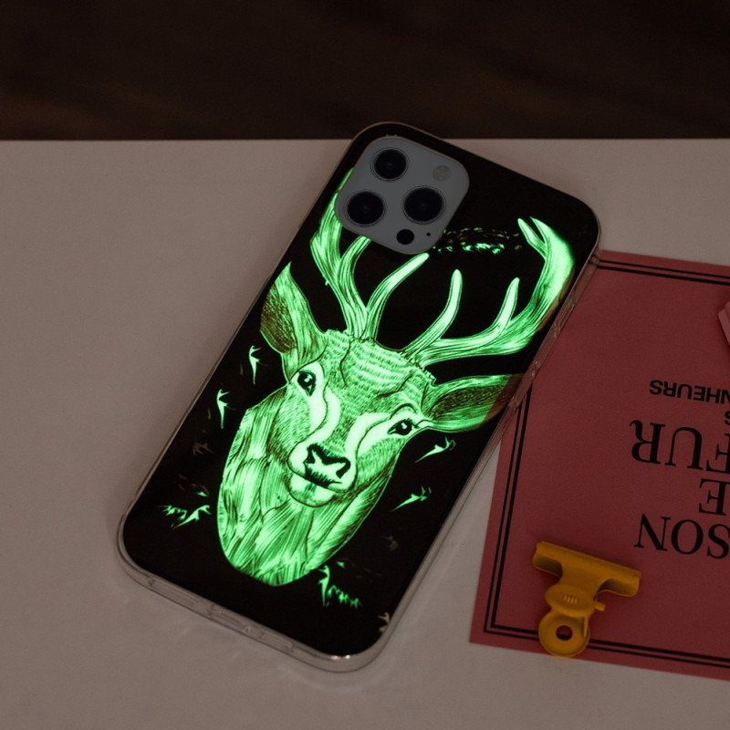 Skal iPhone 15 Pro Fluorescerande Hjort