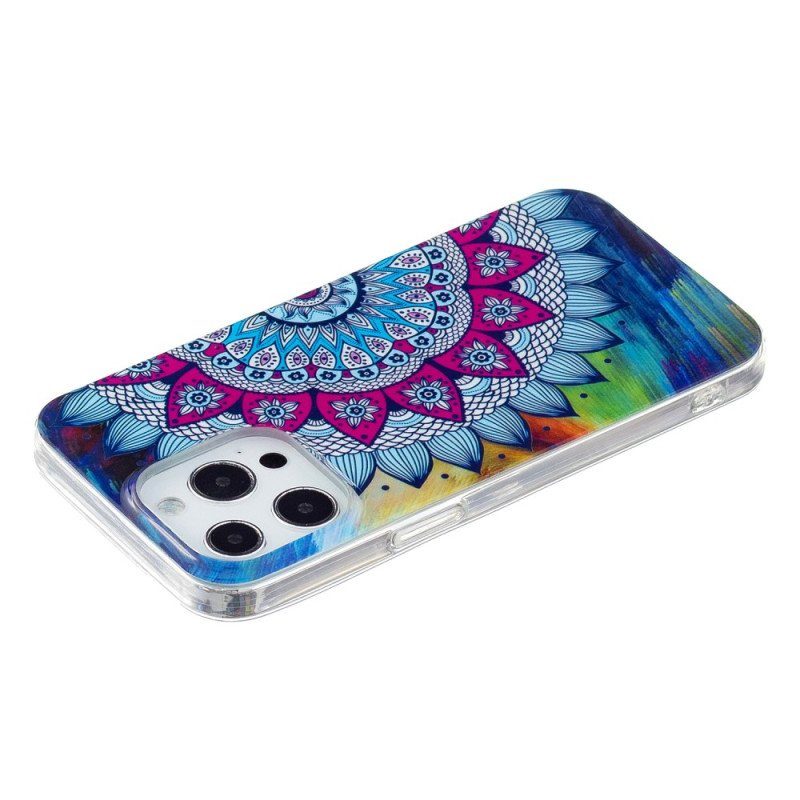 Skal iPhone 15 Pro Max Fluorescerande Mandala