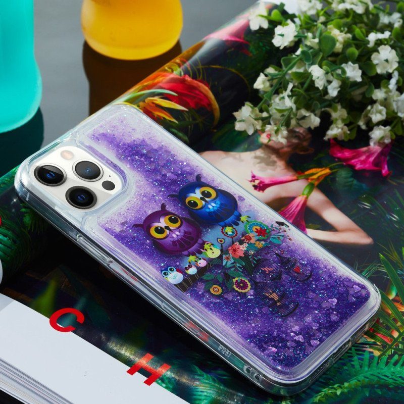 Skal iPhone 15 Pro Max Glitter Par Ugglor