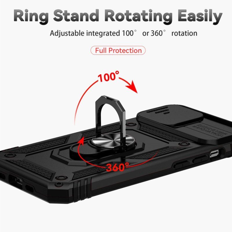 Skal iPhone 15 Stödring Och Linsskydd