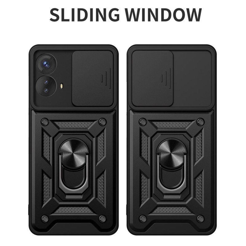 Skal Moto G73 5G Ringstöd Och Linsskydd