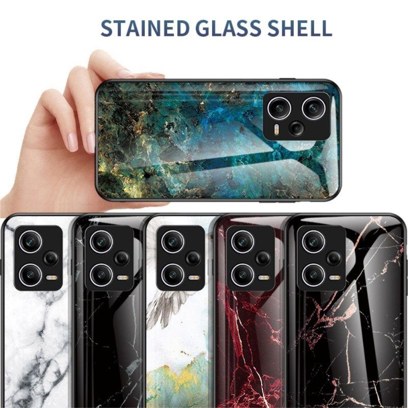 Skal Poco X5 Pro 5G Marmor Härdat Glas